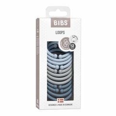 Іграшки BIBS Loops 12 шт в упаковці Baby Blue/Cloud/Petrol від 0+ міс