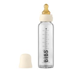 Стеклянная детская бутылочка BIBS (225 мл) – Ivory