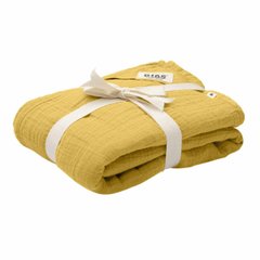Муслінова тканина пелюшка BIBS Muslin Swaddle 1 шт в упаковці 120*120 см з сумкою для зберігання Mustard