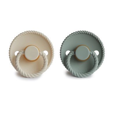 FRIGG Rope Cream/Sage - 2-Pack пустушки (6-18 міс.)