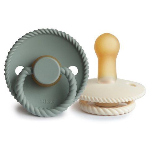FRIGG Rope Cream/Sage - 2-Pack пустушки (6-18 міс.)