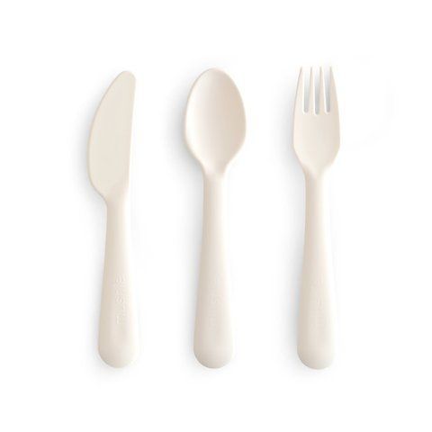 Набір приборив - Mushie Cutlery Set - Ivory