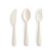 Набір приборив - Mushie Cutlery Set - Ivory