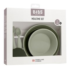 Набір посуду (миски, ложки, чашка) BIBS Complete Dinner Set - Sage