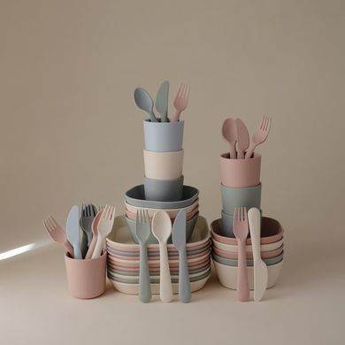 Набір приборив - Mushie Cutlery Set - Sage