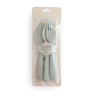 Набір приборив - Mushie Cutlery Set - Sage