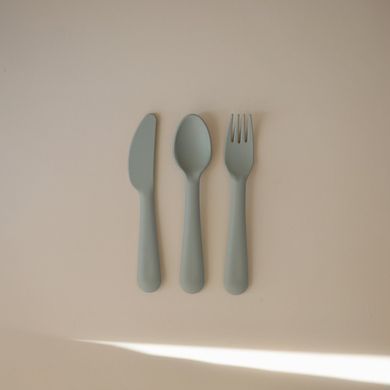 Набір приборив - Mushie Cutlery Set - Sage