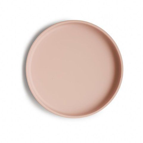 Классическая силиконовая тарелка с присоской - Blush