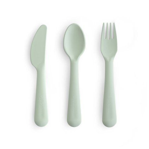Набір приборив - Mushie Cutlery Set - Sage