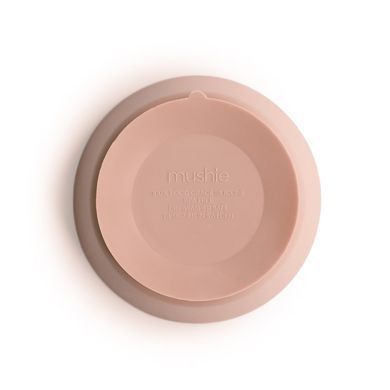 Силіконова глибока тарілка з присоскою - Blush