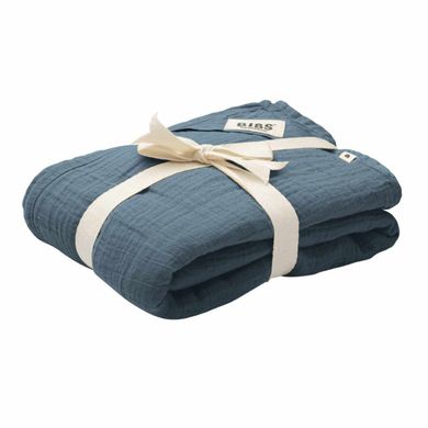 Муслінова тканина пелюшка BIBS Muslin Swaddle 1 шт в упаковці 120*120 см з сумкою для зберігання Petrol