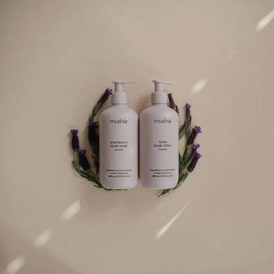 Mushie Baby Shampoo & Body Wash Lavender Cosmos - дитячий шампунь та гель для тіла 400 мл