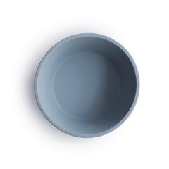 Силіконова глибока тарілка з присоскою - Blue