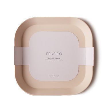 Квадратна плоска тарілка Mushie - Ivory