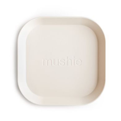 Квадратна плоска тарілка Mushie - Ivory
