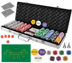 Покер – набір із 500 фішок у валізі HQ
