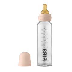 Стеклянная детская бутылочка BIBS (225 мл) – Blush