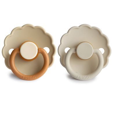 FRIGG Daisy 2-Pack пустушки Desert/Cream(6-18 міс.)