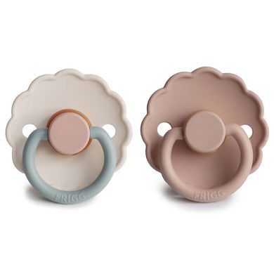 FRIGG Daisy 2-Pack пустушки Blush/Cotton Candy (6-18 міс.)