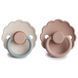 FRIGG Daisy 2-Pack пустушки Blush/Cotton Candy (6-18 міс.)