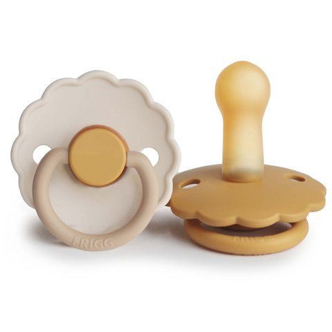FRIGG Daisy 2-Pack пустушки Chamomile/Honey Gold (6-18 міс.)