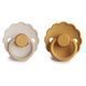 FRIGG Daisy 2-Pack пустушки Chamomile/Honey Gold (6-18 міс.)