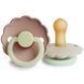 FRIGG Daisy Night 2-Pack пустушки Blush/Cream (6-18 міс.)