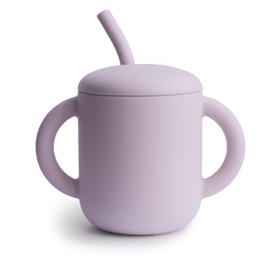 Силіконова чашка-поїлка тренувальна від Mushie - Soft Lilac