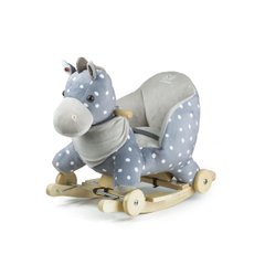 Конячка-гойдалка з коліщатками Kinderkraft Grey