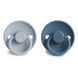 FRIGG Rope Ocean View/Powder Blue - 2-Pack пустушки  (6-18 міс.)