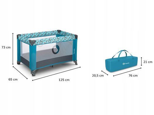 Манеж Lionelo Stefi GREEN TURQUOISE