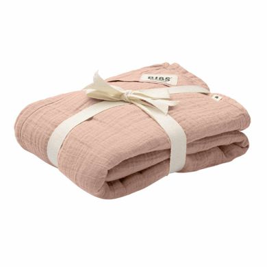 Муслінова тканина пелюшка BIBS Muslin Swaddle 1 шт в упаковці 120*120 см з сумкою для зберігання Blush