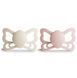 FRIGG Butterfly Анатомічні пустушки Silicone 2-Pack Cream/Blush (6-18 міс.)