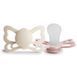 FRIGG Butterfly Анатомічні пустушки Silicone 2-Pack Cream/Blush (6-18 міс.)